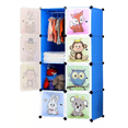 thumbnail image 1 of Cajas Organizador De Ropa Colgar Estante ANIMALES AZUL, 1 of 5