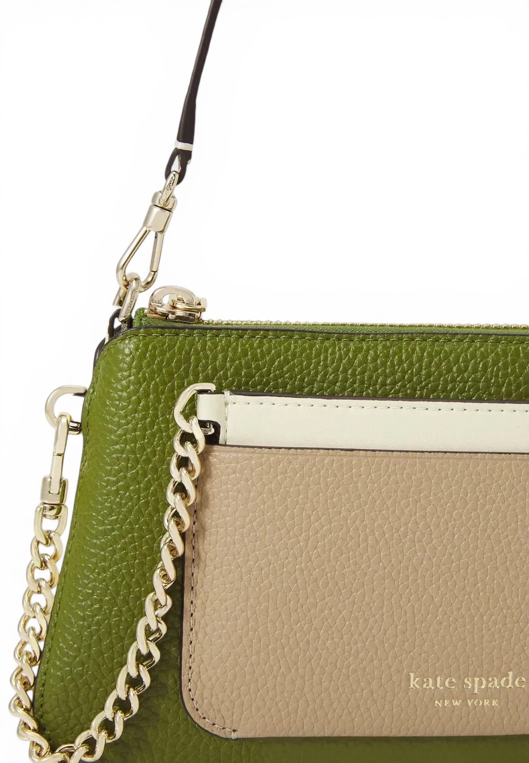 Kate Spade New York Women's Ava Small Pochette Bag (Green Multi)