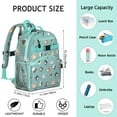 thumbnail image 6 of Cat Lovers Students Backpack with Cute Hand-drawn Watercolor Cat Illustration, Artistic Vintage Pet Print for Students and Students, 6 of 6