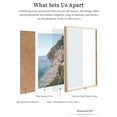 thumbnail image 4 of Cuadro de pared HesenDot con marco de roble natural Positano Beach, 30 x 41 cm, 4 of 7