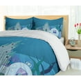 thumbnail image 5 of Ambesonne Ocean Duvet Cover Set, Mermaid Castle, 2-Calking, Turquoise Pale Blue Teal, 5 of 7