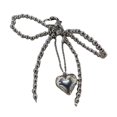 thumbnail image 1 of Bowknot Heart Keychain Women Sweet Charm Pearl Bow Backpack Key Ringsฅ W5A6, 1 of 4
