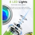 thumbnail image 2 of braveheart Portable Kids Microscope With 8 LED Lights High-definition Display Biological Insect Forcoin, 2 of 6