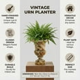 thumbnail image 5 of 9 inch Retro Planters Urn Outdoor Planters Indoor Decor - Vintage Pots Tree Planter for Outdoors , Garden, Indoor Vase for Office Livingroom Shelf Decor, 5 of 7