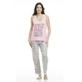 thumbnail image 2 of Ensemble de Pyjama pour Femmes Deux Pièces Longueur Complète Léopard Rose, 2 of 4