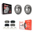 thumbnail image 1 of Transit Auto Rear Coated Disc Brake Rotors and Semi-Metallic Pads Kit for Car 2009 Audi A4 Quattro Convertible with 300mm Diameter Rotor KGS-102312, 1 of 11