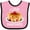 Pink and Black, variant on Inktastic I Love Pancakes with Cute Stack of Pancakes Boys or Girls Baby Bib