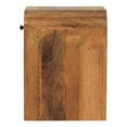 thumbnail image 3 of Mango Wood Nightstand For Bedroom - Mini, 1 Drawer & Open Shelf, Oak-ish Finish, 15.2 Lb Weight Mini Furniture Solid With And Oak-ish, Brown, 3 of 5