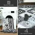 thumbnail image 5 of FULIE Rug for Living Room Washable Non-slip Area Rug,4'x6'Rug,Black/White, 5 of 7