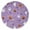 Purple Halloween Pattern, variant on Purple Halloween Pattern Round Blanket,Comfortable Soft Flannel Throw Blanket,All Season,Warm Lightweight Blankets for Sofa Bed Couch Living Room Chair 47"x47"