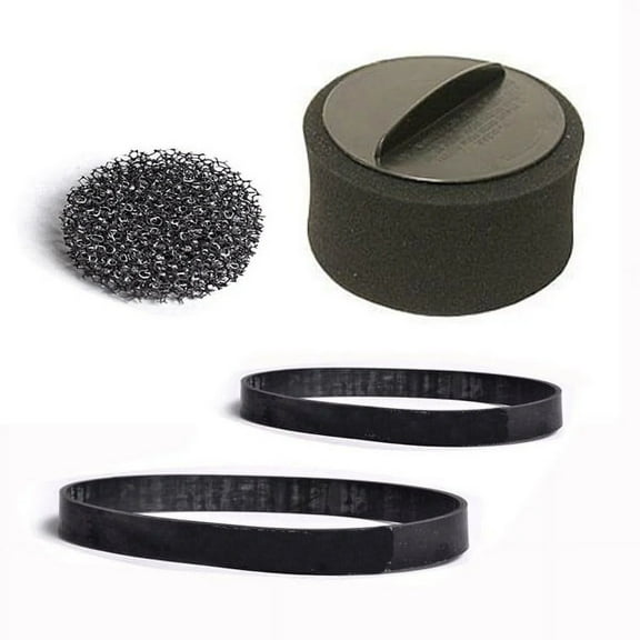 Replacement Part For Bissell Power Force & Helix Turbo Inner and Outer Filter Set With 1pk Pre Motor Filter and 2pk Style 7, 9, 10, 12, 14 Flat Belts