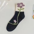thumbnail image 1 of Zhuge 10 pares de calcetines finos de algodón para mujer, calcetines de algodón suave para mujer por encima del tobillo (negro), 1 of 2