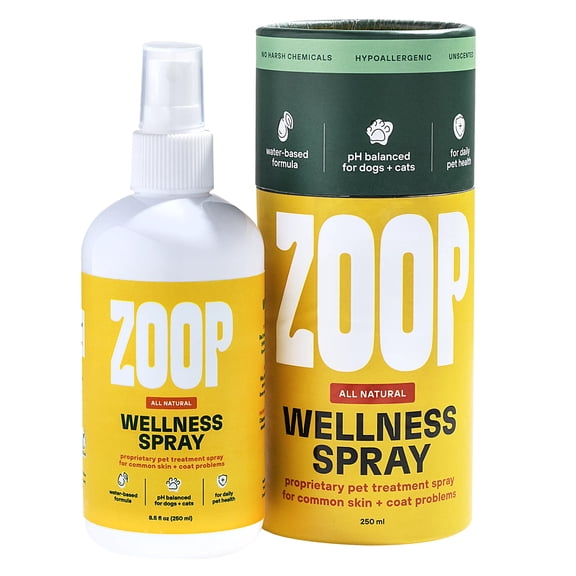 ZOOP Wellness Pet Spray Odor Eliminator Pet Accessories Spray for Skin & Coat, 250 ml