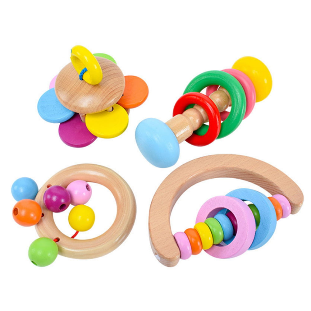 Toy Preschool Toys Musical Instrument Baby Handbell Chick Rattles Rattles Ball 