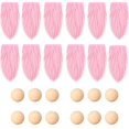thumbnail image 4 of Juego de 12 barbas de gnomo con bolas de madera para hacer tú mismo regalos de Navidad o de boda, 4 of 4