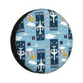 thumbnail image 2 of Balery Airplanes and Aviation Signs Tire Covers - Tough Tire Wheel Protector for Truck, SUV, Trailer, Camper, RV -16 inch, 2 of 8