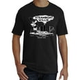 thumbnail image 2 of Mens Steamboat Willie T-Shirt - Vintage 1928 Cartoon Shirt, Black X-Large, 2 of 3