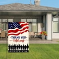 thumbnail image 3 of Amhnf Thank You Veterans American Flag Garden Flag For Home Outdoor Garden Yard Decor 12x18 inch, 3 of 5