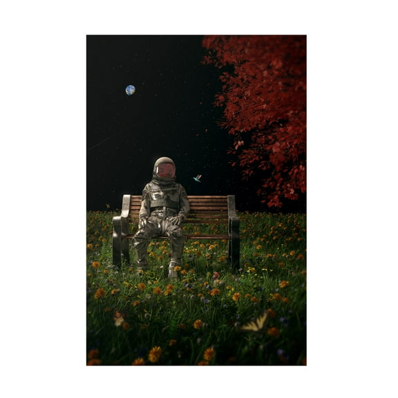 Canvas Wall Art - Francis Minoza 'An Interlude' Wall Art for Living Room, Bedroom, or Office Décor by Trademark Fine Art - 12 x 19 Inches