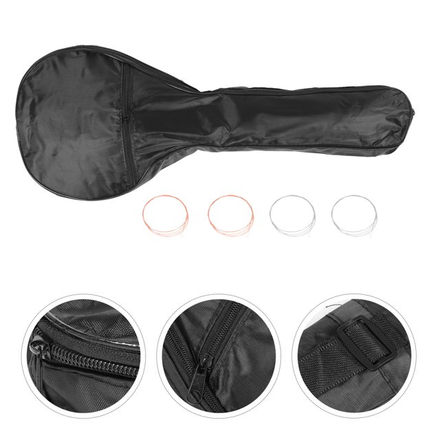 WHAMVOX Waterproof Oxford Cloth Mandolin Carrying Bag Assorted Color Storage for Travel 1 Set 28.49x11x2.36in