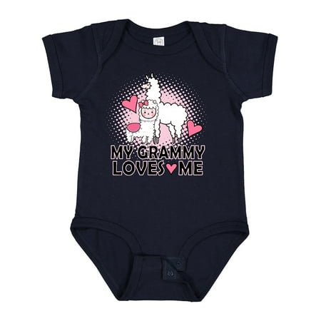 

Inktastic Grammy Loves Me Llama Gift Baby Girl Bodysuit