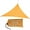 yellow, variant on Waterproof Triangular UV Sun Shade Sail Combination Net Triangle Sun Sail Tent