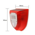 thumbnail image 2 of Aolyty Solar Warning Lights 100DB Sound, 3 Modes Solar Flash Strobe Lamp Waterproof for Pasture, Farm, Barn, 2 of 8
