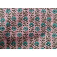 thumbnail image 4 of oneOone Cotton Poplin Fabric Leaves & Floral Block Printed Craft Fabric BTY 56 Inch Wide, 4 of 4