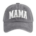 thumbnail image 1 of Wdgfv Mama Hats For Women Funny Adjustable Mini Baseball Cap For Moms Day Grey One Size, 1 of 3