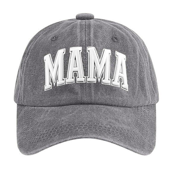 Fgnfyis Mama Hats For Women Funny Adjustable Mini Baseball Caps Casual Twill Dad Style Hat Grey One Size