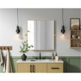 thumbnail image 2 of Elegant Kitchen and Bath Amoura 27x30 Pivot Mirror in Brass, 2 of 8