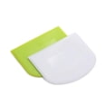 thumbnail image 1 of 2 piezas raspador de masa cuenco cortador de masa de plástico seguro para alimentos banco Flexible raspadores de alimentos multiusos para pan blanco, verde, 1 of 5
