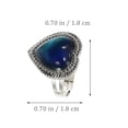 thumbnail image 3 of EeaseMX Anillo de apertura ajustable con forma de corazón, 4 unidades, que cambia de color, ideal para San Valentín, para mujeres y niñas (color aleatorio)., 3 of 7