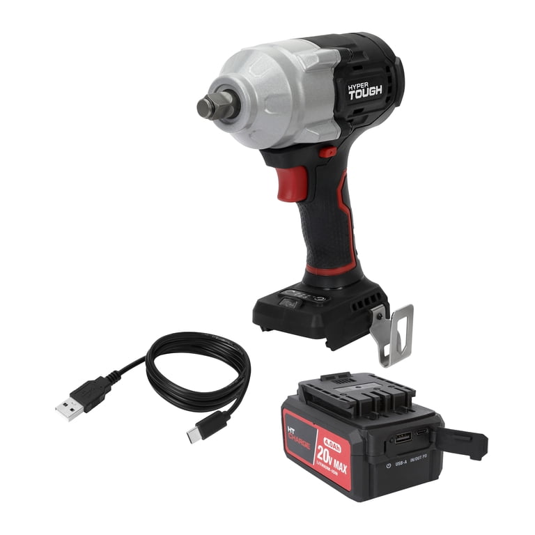 Hyper Tough 20V Brushless 1/2-In Impact Wrench, 550 Ft-Lbs photo 1