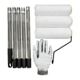 thumbnail image 2 of DimyFew 1 Pce Rouleau de Peinture Kit de Rouleau de Peinture Perche d'Extension Couvre-Cadre Brosse d'Application de Peinture Murale Acier Inoxydable Léger Complet Convient pour Maison Cuisine Salle de Bain 5 Segments, 2 of 8