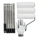 thumbnail image 2 of Kit de rodillo de pintura, mango extensible, brocha para murales, marco de rodillo de pintura con cubiertas para paredes. 5 segmentos, 2 of 9