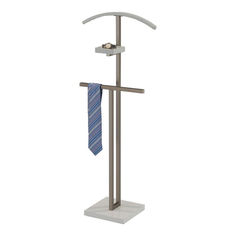 Metal 109 CM chrome-plated Mondex INX408-00 Chrome-Plated Metal Valet Stand with Double Hanger 