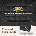 thumbnail image 2 of Vccoem Cooling Mattress Topper Full Black, Extra Thick Quilted Mattress Pad, Deep Pocket Fit, Breathable Plush Bed Topper, Hypoallergenic, 2 of 11