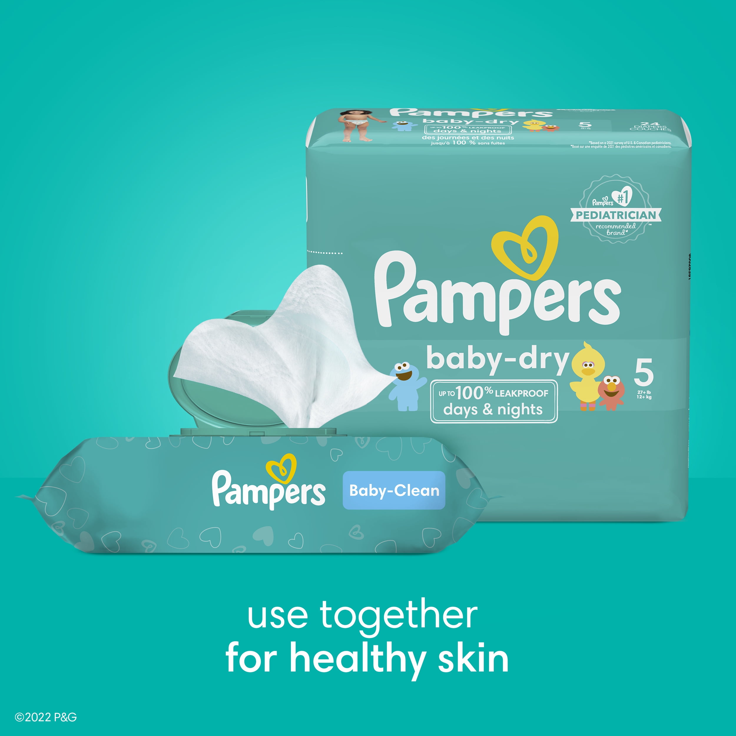 Pampers Baby Dry Diapers Size 5, 164 Count (Select for More Options) 