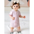 thumbnail image 2 of SUNSIOM Robe de Plage à Manches Courtes pour Filles, Fermeture Éclair, Rayée, pour Enfants, 2 of 6