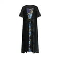 thumbnail image 4 of zanvins Ensembles pour Femmes 2024 Robe d'Été Décontractée à Manches Courtes Col Rond en Chiffon, 4 of 8