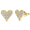 Yellow Gold, variant on Cate & Chloe Cecilia 18k White Gold Plated Silver Stud Earrings with Swarovski Crystals for Women