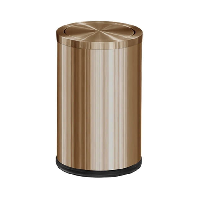 Wide Application Stainless Steel Trash Bin Durability Hide Garbage - For Kitchen And Bathroom ple 9L Rose Gold