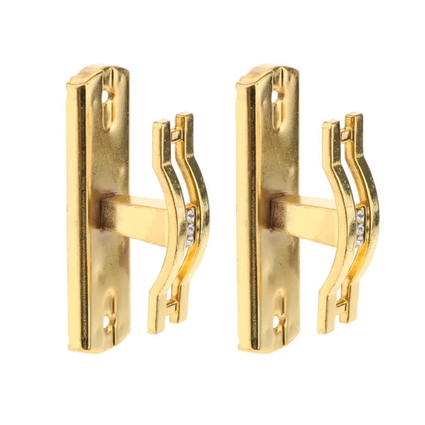 2pcs s Creativos de Cristal con Usos Múltiples Decoración de Ropa de Sombrero de Pared Oro Macarena Ganchos Multiusos