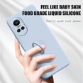 thumbnail image 3 of For Funda Oppo Reno 10 5g Liquid Silicone Ring Holder Soft Phone Skin Cover for Oppo Reno 10 Pro Upgrade Shockproof Back Fundas PURPLE For Reno 10 5g, 3 of 6