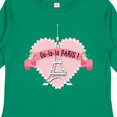thumbnail image 4 of Inktastic Paris Oo-la-la with Eiffel Tower and Flowers in Pink Heart Boys or Girls Long Sleeve Toddler T-Shirt, 4 of 5