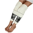 thumbnail image 3 of Plaid Fleece Pants for Women, Fall Winter Warm High Waist Leggings, Elastic Waist Workout Yoga Trousers, 3 of 9