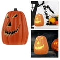 thumbnail image 6 of Jack-O-Lantern Halloween Light Orange Pumpkin Lights LED Battery Bright Realistic Flameless Electric Pumpkin Lantern for Halloween Thanksgiving, 6 of 8