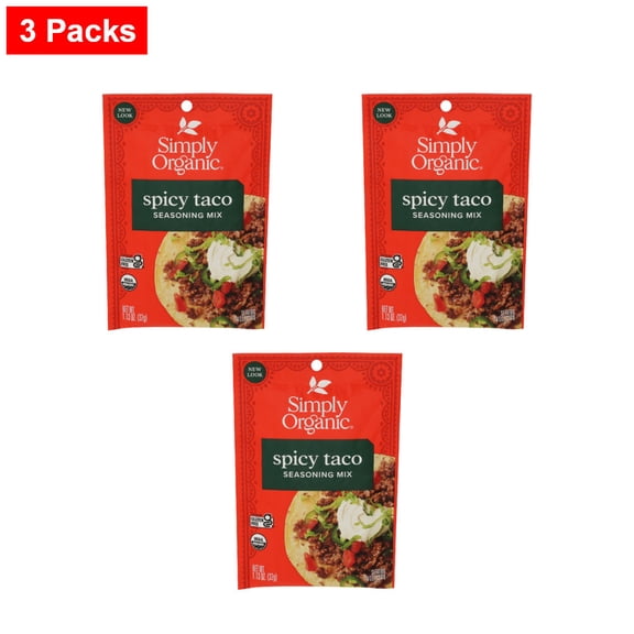 Simply Spicy Taco Seasoning Mix - 1.13 oz - 3 Packs
