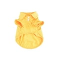 thumbnail image 2 of Flmtop Pet Shirt Lapel Design Sweat-absorbent Solid Color Dog Two-legged T-shirt for Summer Yellow, 2 of 9